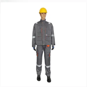 245073f6bb06c79743cf9d2e92a737c7 Vaultex, European Style 100% Twill Pant Shirt with Reflective, 190 gsm, Grey Color