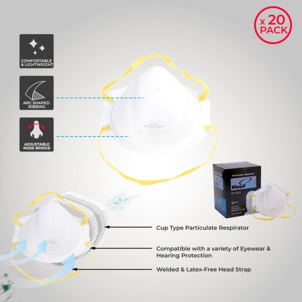 HIT Vaultex, FFP2 Respirator, Part No: 823