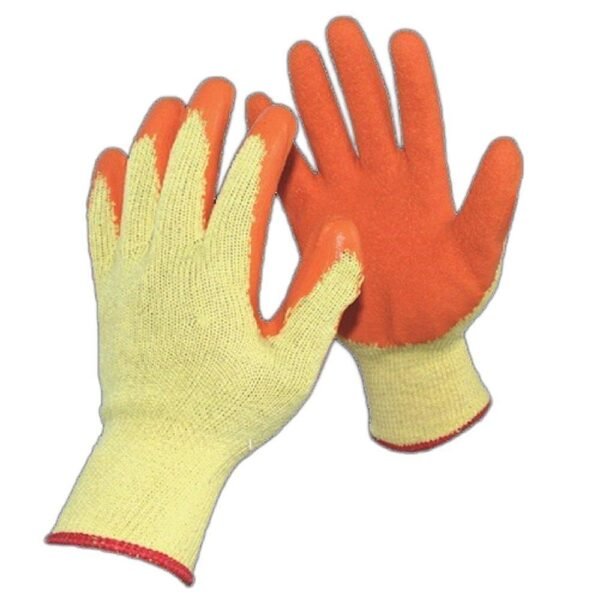 latex-pu-cotton-hand-gloves-orange-yellow-for-industrial-purpose Miller, Latex Coated Gloves, Yellow Color