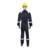 Workland, 100% Cotton Fire Retardant Coverall with Reflective, 230 Gsm, Navy Blue