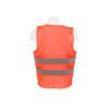 PHL-4 Zalat, 100% Polyester Safety Fabric Vest, Orange Color