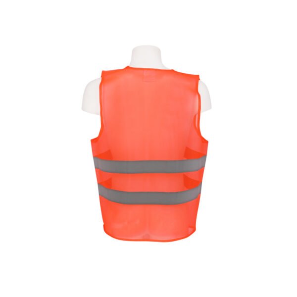PHL-4 Zalat, 100% Polyester Safety Fabric Vest, Orange Color